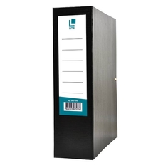 Короб архивный "Lite", бумвинил, 80 мм, цвет черный ФАРМ