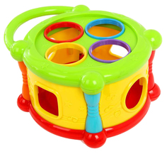 Логическая игрушка 2 в 1 стучалка-сортер «Забавный барабан» Sima-Land