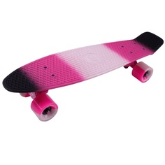Скейтборд круизер-пенниборд Tech Team Multicolor 22" с сумкой (розово-черный)