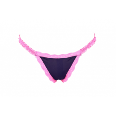 Трусики Baci Lingerie Black-Pink Lace G-String L