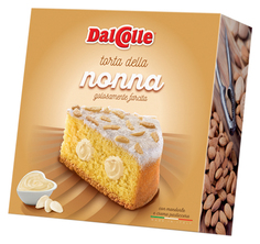 Пирог Dal Colle Torta Della Nonna с заварным кремом и миндалем 300 г