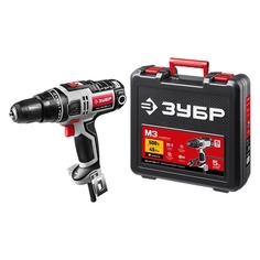 Дрель-шуруповерт ЗУБР ДШ-М3-500-2 К, 0Ач