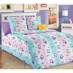 Простынь на резинке Ивановотекстиль 90х190х20 бязь Млечный путь