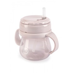 Поильник Happy Baby с трубочкой и ручками 250мл., lilac