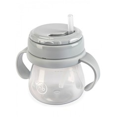 Поильник Happy Baby с трубочкой и ручками 250мл., aqua