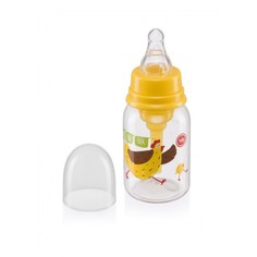 Бутылочка антиколиковая Happy Baby с силиконовой соской 120 мл., lemon
