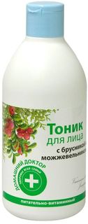 Тоник для лица Домашний доктор с брусникой и можжевельником, 300 мл
