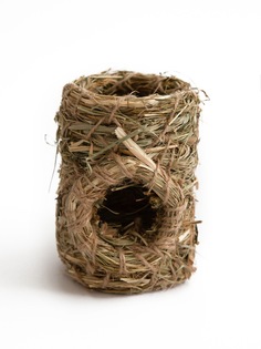 Домик для всех грызунов AMARO HOME ТОННЕЛЬ, стебли и травы 11х11х15см