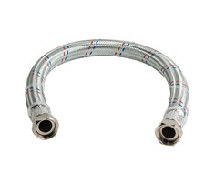 Гибкая подводка для воды АКВАЛЮКС ГИГАНТ ВР 1/2" х ВР 1/2", прямая, 80 см (BZAN80)
