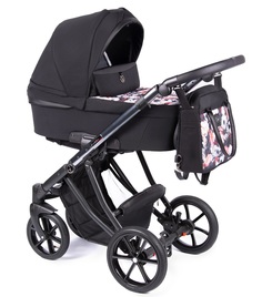 Коляска детская Coletto Dante/Berto 2 в 1 (D-07 черный/цветной) рама Graphit anodizing