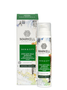 Крем Markell "Skin&city. Снежный гриб", для жирной и комбинированной кожи, 50 мл