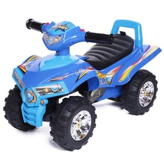 Каталка детская Babycare Super ATV Синий/Светло-синий, кожаное сиденье
