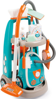 Набор для уборки Smoby тележка для уборки с пылесосом 330309