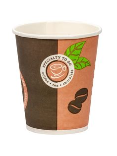 Стакан бумажный HUHTAMAKI 1-сл дл/гор.напитков COFFE-TO-GO 200мл D80 мм 50шт ОП-SP9N