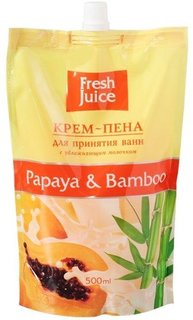 Крем-пена для ванн Fresh Juice "Papaya & bamboo" 500 мл
