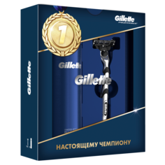 Подарочный набор Gillette Бритва Mach3 + Sensitive Гель для бритья 200 мл