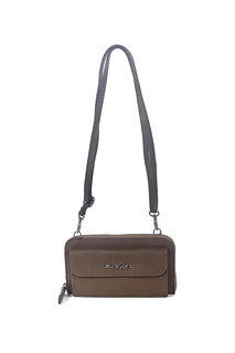 Клатч женский Di Gregorio 8759 vitello taupe D11 серо-коричневый