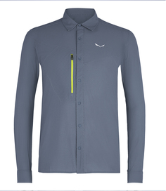 Рубашка Для Активного Отдыха Salewa Puez Minicheck2 Dry Mens Flint Stone (Us:l)