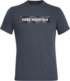 Футболка Salewa 2020 Camou Band Dri-Rel M S/S Ombre Blue Melange (Eur:48/M)