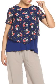 Блуза женская Веста 17-01-020 синяя 50