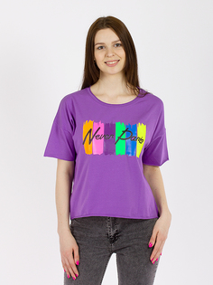 Футболка женская DAIROS GD69300990 фиолетовая One size