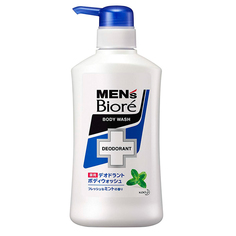 Мыло для тела КAO "Mens Biore" с ароматом мяты, с дезодорирующим эффектом 440 мл