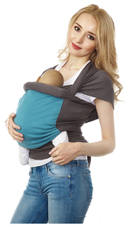 Слинг Mums Era Фьюжн Ваниль Серый Голубой трикотажный