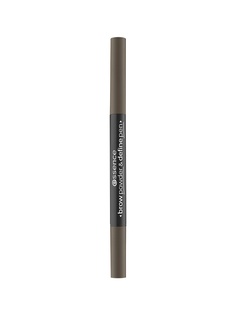 Контурный карандаш и пудра для бровей essence 2 в 1 - 03 cool dark brown