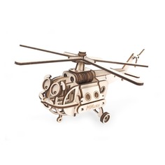 Конструктор деревянный 3D Lemmo Вертолет МИшка 0113