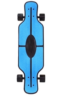 Скейтборд Y-SCOO Longboard Shark TIR 31" пластик 79х22 с сумкой BLUE/black