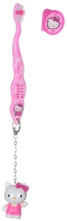 Детская зубная щетка DR. FRESH Hello Kitty с защитным колпачком и брелком (HK-4)