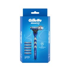 Мужская бритва Gillette Mach3 с 5 сменными кассетами