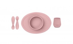 Набор посуды из 4-х предметов Ezpz First Food Set нежно-розовый