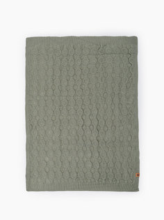 Плед вязаный Happy Baby dark green