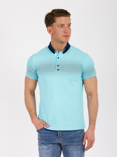 Футболка-поло мужская DAIROS GD69301001 бирюзовая 3XL