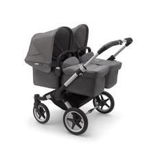 Bugaboo donkey3 коляска 2 в 1 для двойни twin alu/grey melange/grey melange