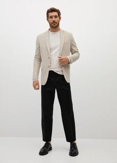 Пиджак slim fit с мелкой фактурной выделкой - Sanday Mango