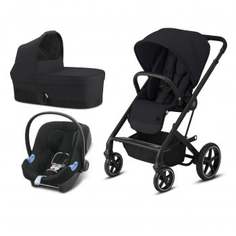 Коляска 3-в-1 Cybex Balios S Lux BLK, Deep Black, черный