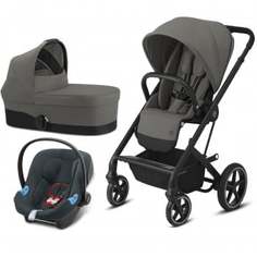 Коляска 3-в-1 Cybex Balios S Lux BLK, Soho Grey, серый