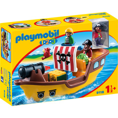 Конструктор Playmobil 1.2.3.: Пиратский корабль