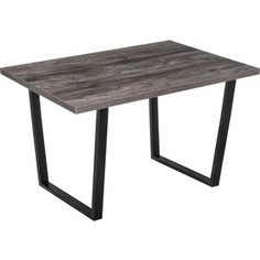 Стол Woodville Эльпатия 110 дуб рошелье/черный матовый