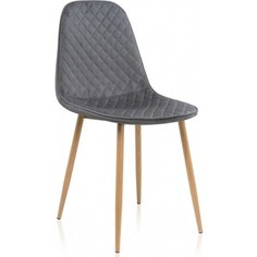 Стул на металлокаркасе Woodville Capri grey/wood