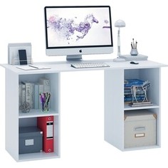 Стол двухтумбовый Мастер Прайм-59 белый СТЛ-Прайм-59-БТ