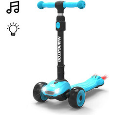 Самокат со светящимися колесами Navigator управление наклоном Т17066