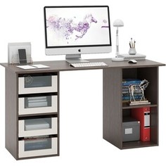 Стол двухтумбовый Мастер Прайм-64 венге/дуб молочный СТЛ-Прайм-64-ВД