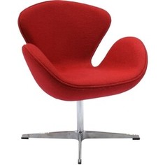 Кресло Bradex Swan chair красный кашемир