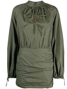 Wandering платье с объемными рукавами