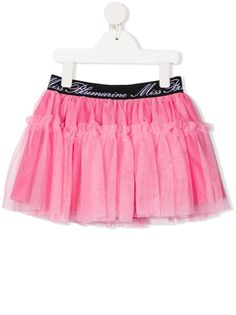 Miss Blumarine пышная юбка с логотипом на поясе