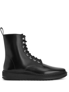 Giuseppe Zanotti ботинки в стиле милитари на шнуровке