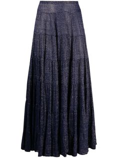 Yves Saint Laurent Pre-Owned плиссированная юбка 1970-х годов с эффектом металлик